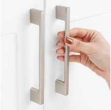 10 Pack 5 Inch Hole Centers, Brushed Nickel Cabinet Pulls Satin Nickel Cabinet H