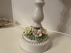 2 Vintage 1950s? Capodimonte Style Porcelain Table Lamps Floral Italy  22-7/8” — photo 5