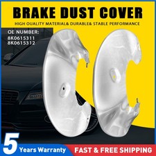 Pair Front Brake Disc Dust Cover Back Plate Shield For AUDI A4 B8 A5 A6 (C7) A7
