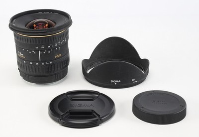 Sigma 17-35mm F/2.8-4 Aspherical DG EX HSM Lens For Canon EF-Mount, Caps & Hood