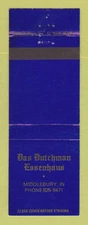 Matchbook Cover - Das Dutchman Essenhaus Middlebury IN