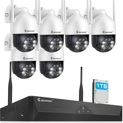 5MP Security Camera System with Hard Drive Outdoor Wireless Home Wifi 10CH NVR