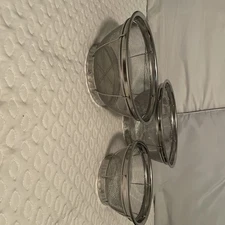 Pampered Chef Stainless Steel Mesh Colander Nesting Set Of 3