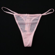 VICTORIA'S SECRET Dream Angels Crystal Shimmer Smooth Thong V-String Panty S M L
