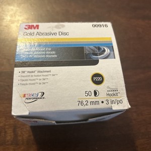 3M 00916 Hookit Gold 3 inch P220 Grit Auto Body Sanding Disc 0916, 916