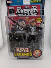 2003 TOY BIZ MARVEL LEGENDS SERIES IV 4 PUNISHER FIGURE with POSTER & STAND