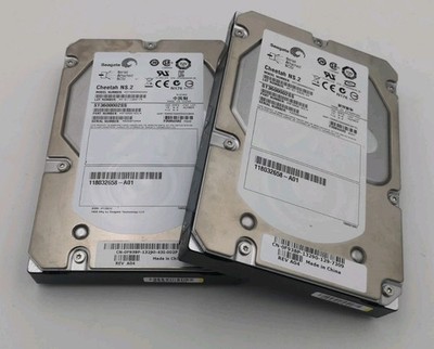2 Stück SEAGATE CHEETAH NS.2 ST3600002SS 600GB 10K SAS-2 3.5'' Festplatten