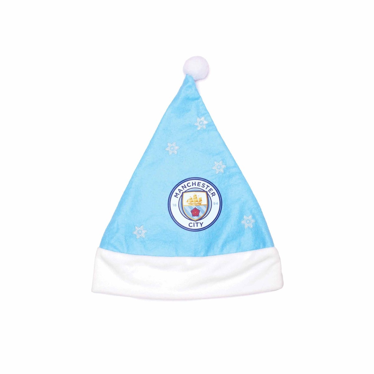 Manchester City FC Snowflake Santa Hat, Christmas Ornaments & Stockings, Gift