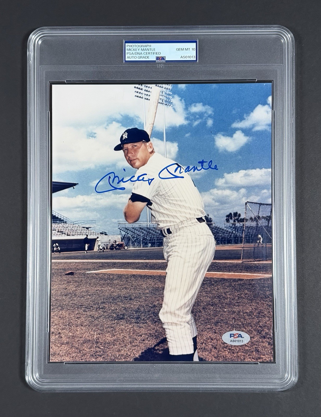 Mickey Mantle PSA 10 AUTO Autograph 🔥 8x10 PHOTO Signed SLABBED Sealed PSA/DNA