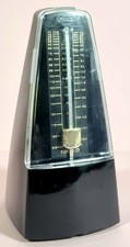 Vintage 1970s Nikko Mechanical Metronome Black 12cm Working
