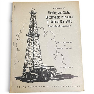 #ad #ad 1959 Texas Petroleum Research Bulletin 72 Gas Well Pressure Engineering Book $29.99