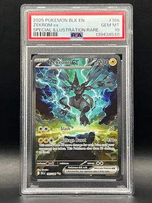 #ad PSA Gem Mint 10 Zekrom EX SIR 166 086 Pokémon 2025 Black Bolt EN $425.00