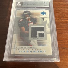 Upper Deck 2001 UD Graded Michael Vick #54 Jersey Rookie Serial BGS 9 Falcons