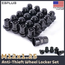 20 Pc Toyota OEM Wheel Lock M12x1.25 Black Fit 2012-Latest  86/2021-Latest GR86