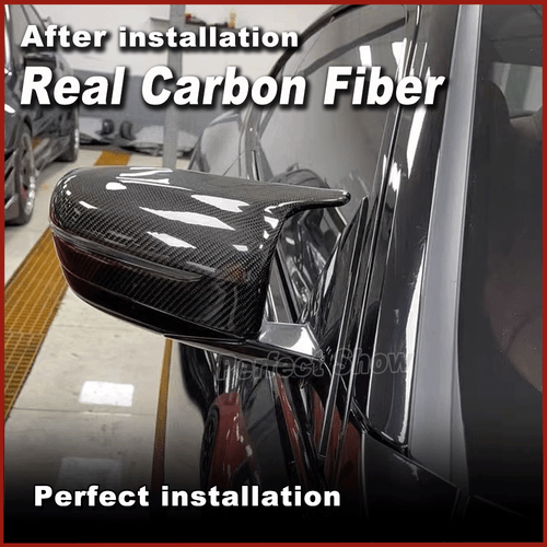 Carbon Seitenspiegel Spiegelkappen Außenspiegel Gehäuse Für BMW G20 G22 G20 19UP - Bild 2 von 9