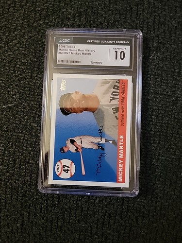 2006 Topps Baseball Mickey Mantle Home Run History #MHR1 CGC 10 GS458 - Picture 1 of 2