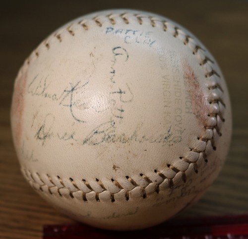 Bola firmada para mujer Softbol Worlds 1958 Detroit Michigan - Imagen 9 de 9