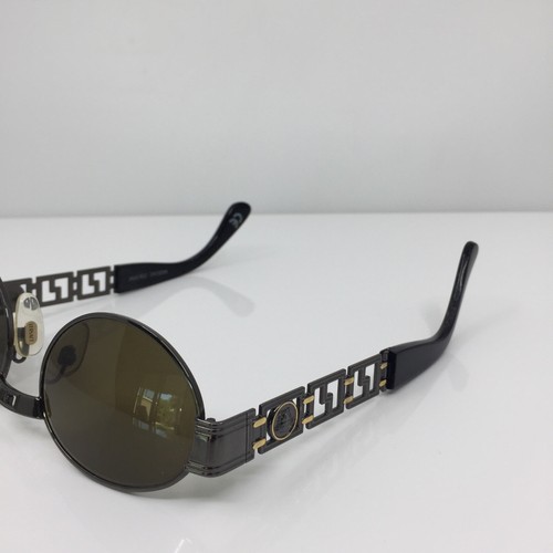 Rare Vintage Gianni Versace S43 Sunglasses M. S43 Col. 91M Gunmetal & Gold Italy - Picture 9 of 12