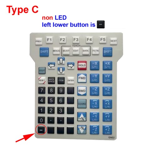 Fit for Fanuc A05B-2518-C202#ESW GNE2 Teach Pendant Membrane Keypad Button Film - Foto 4 di 5
