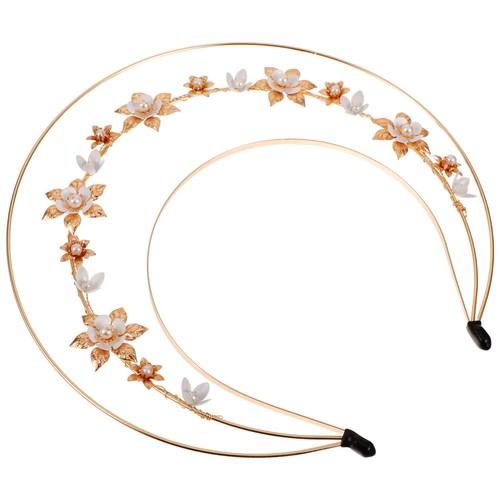 Goddess Crown Headband Flower Pearl Crown Headband Lolita Headband Decorative - Picture 8 of 12