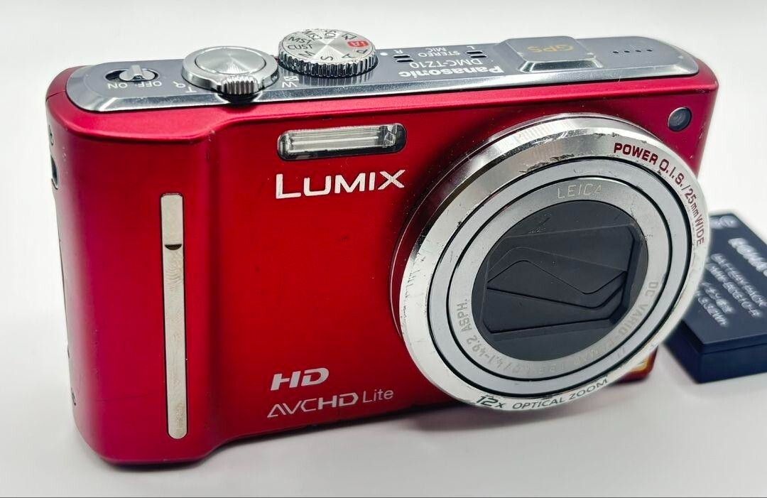 美品　Panasonic LUMIX TZ10 レッド　付属全部　バッテリー2個 美品 Panasonic LUMIX TZ10 レッド 付属全部 バッテリー2個