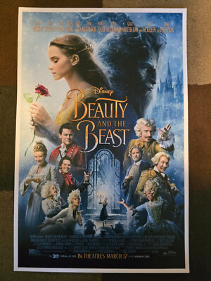 Disney Beauty and the Beast Poster 11x17 Belle & Beast 2017