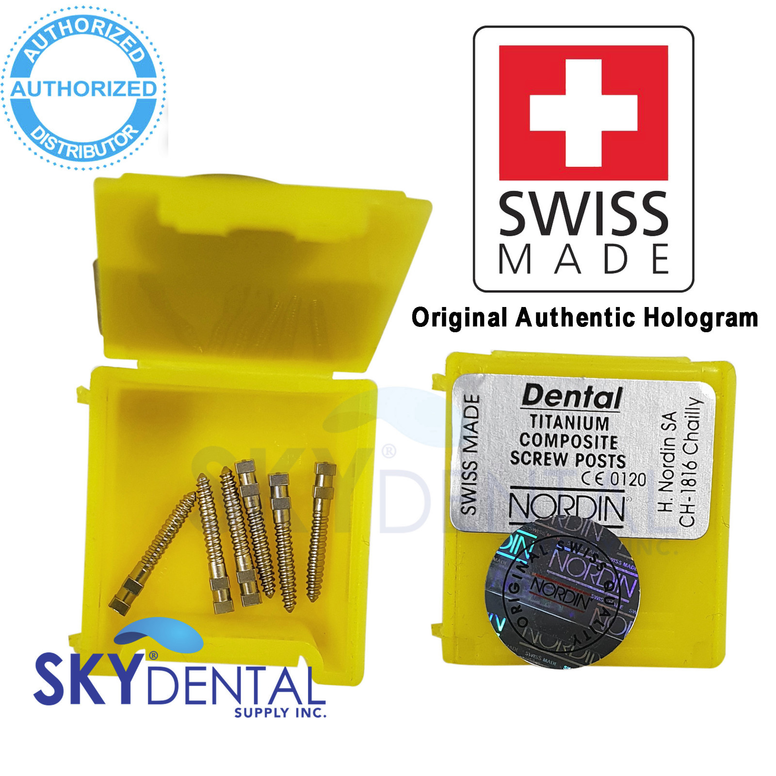 Endodontics Gold Plated Post Screw Post Endodontic Posts Nordin