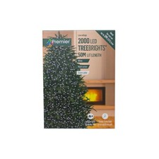Image of Premier Christmas Tree Lights - 2000LED TreeBrights - White - 50M -Multi Action