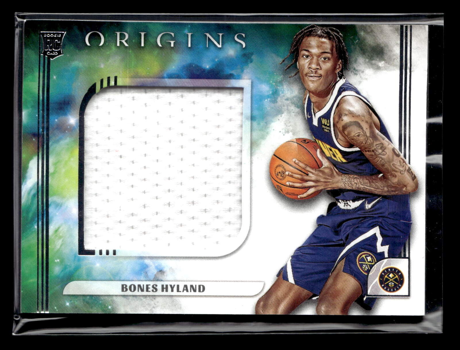 2021 Panini Origins #JJ-HYL Bones Hyland  Rookie Jumbo Jerseys Denver Nuggets
