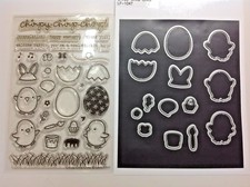 Lawn Fawn Chirpy Chirp Chirp Stamp Set and Creative Cuts Die Set