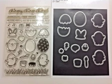 Lawn Fawn Chirpy Chirp Chirp Stamp Set and Creative Cuts Die Set