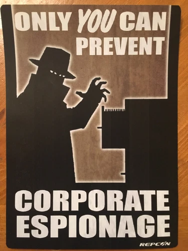 Tin Sign Vintage Fallout Only You Can Prevent Corporate Espionage