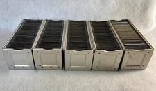 5 Vintage Airequipt Slide Projector Magazines Each w/36 2" x 2" Slide Holders