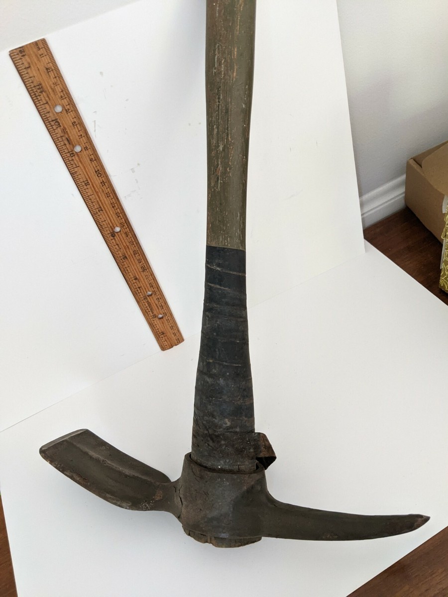 WWII Military 1944 Mark Pickaxe Mattock w/ Cover VINT | eBay