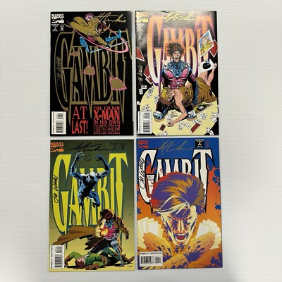 Gambit #1-4 1993 VF/NM ALL FOUR signiert von Howard Mackie & Lee Weeks DF CoA
