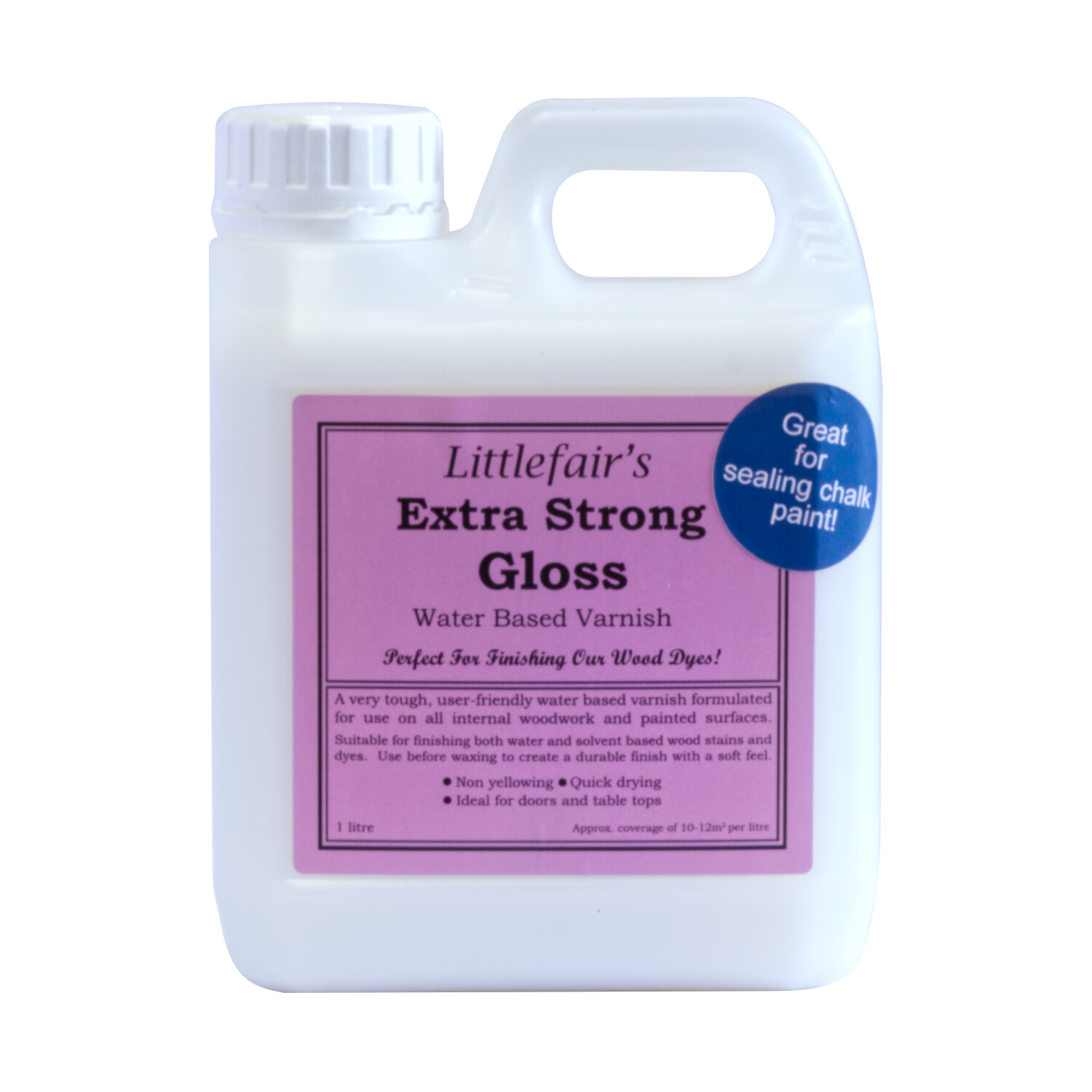 Littlefair's Indoor X Strong Wood Varnish Lacquer - Clear Polyurethane Finish
