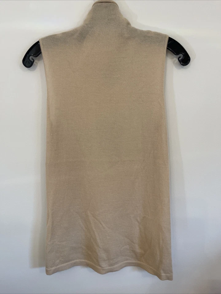 ST JOHN 100%CASHMERE TWINSET S Cardigan & Shell Fringe trim NWT Orig $1095 - Image 2 of 4