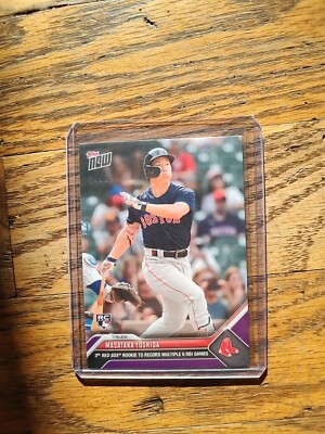 Masataka Yoshida /25 RC 2023 MLB TOPPS NOW Card 576 - Purple Parallel