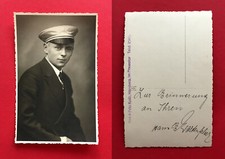 Studentika Porträt Foto AK NÜRNBERG um 1925 Student mit Mütze  ( 55145