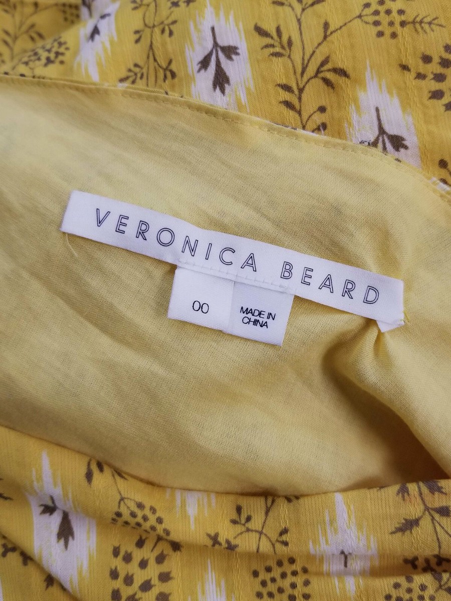 veronica beard yellow beaded dress Lilith Silk Midi Dress in Dove White Multi