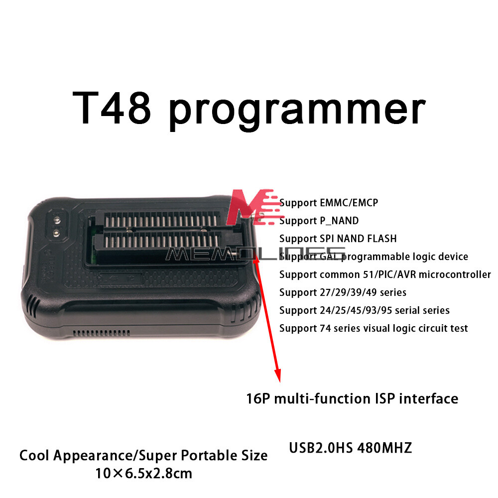 T48 TL866-3G / TL866II Programmer Support 28000+ ICs For SPI/Nor/NAND  Flash/EMMC | eBay