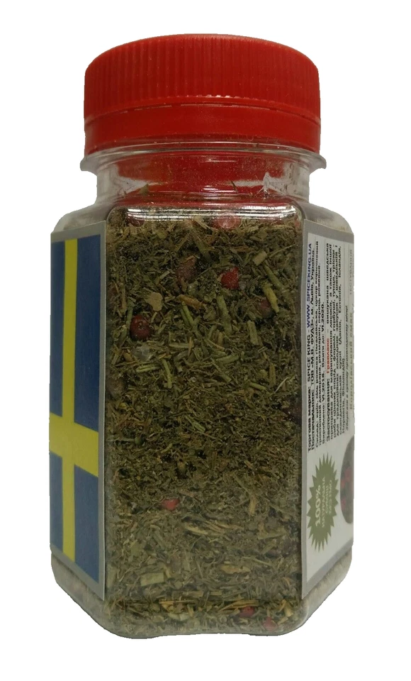 Gravlax Spice King Salmón Sueco Mezcla de Especias Condimento de Pescado 50 g 1.76 OZ Foto 3 de 4