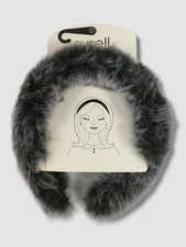 $23 Surell Women's Black Faux Fur Headband