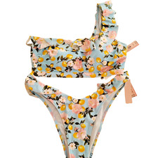 Victoria's Secret Swimsuit Set Size M Two Piece Bikini Floral Brazilian