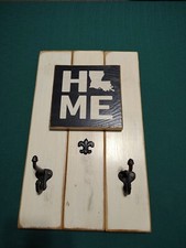 Hand Crafted Louisiana Home Coat Rack. One Of A Kind. 18" Tall 11" Wide.