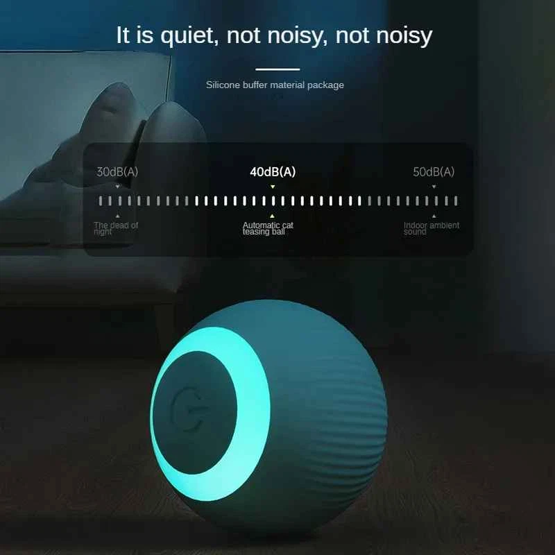 Automatic Rolling Ball Smart Cat Dog Toy Electric Pet Quite Self-Moving Toy