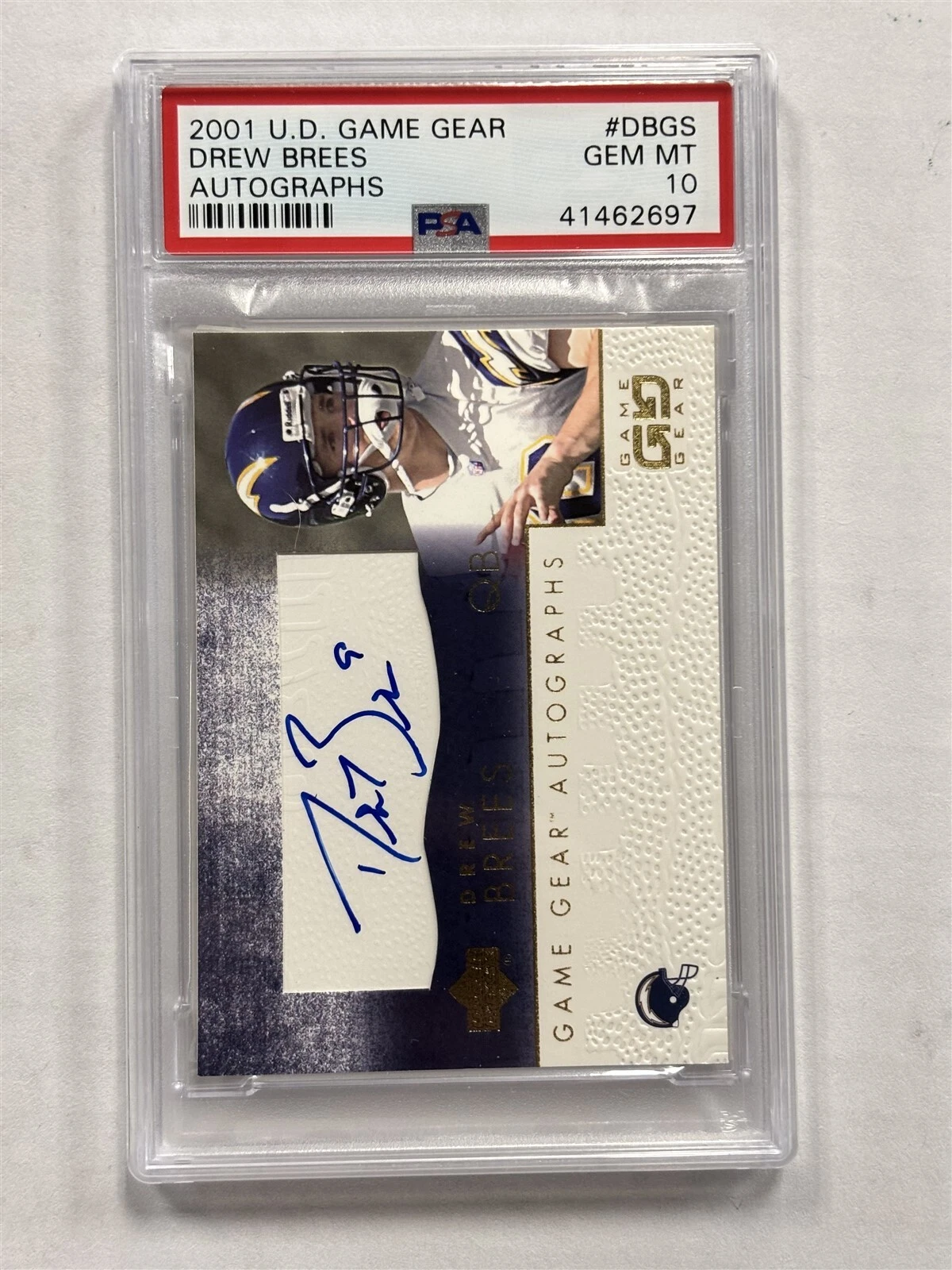 Drew Brees Upper Deck Game Gear Autographs #DBGS Autographs