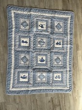 Baby Quilt VTG Bright Future 36"x45"