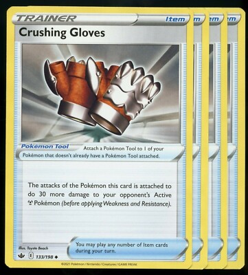 crushing gloves pokemon card value Crushing Gloves #133 Prices | Pokemon Chilling Reign
