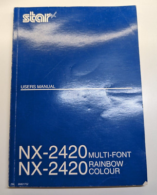 Star Micronics User Manual NX-2420 Multi-Font Rainbow Colour